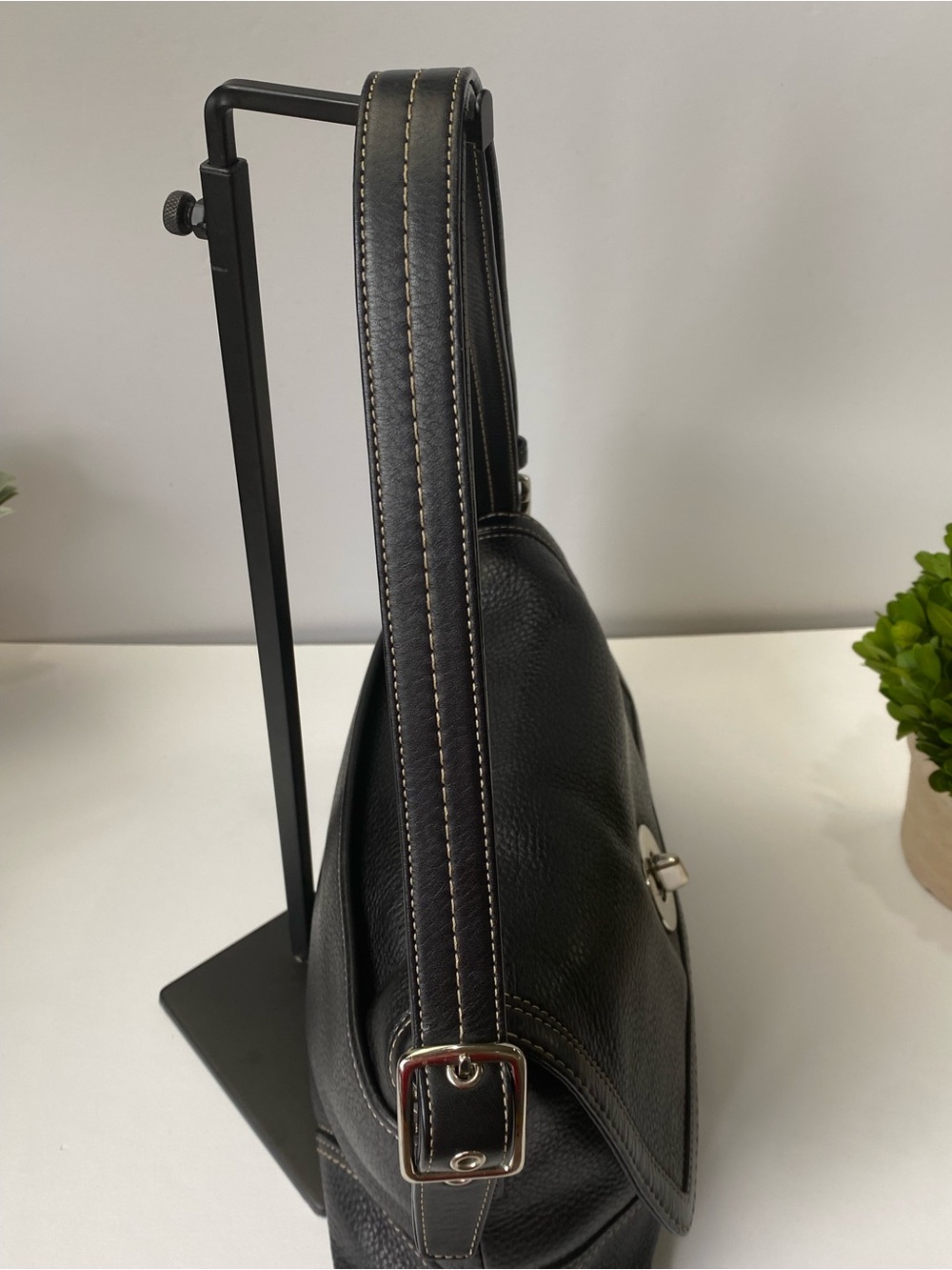 Coach Hamilton Flap Turnlock Y2K Black Convertible Shoulder Bag - Picture 9 of 16